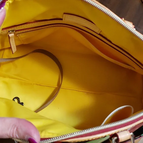 Dooney & Bourke Patent Leather Floral Bag - Picture 5 of 7